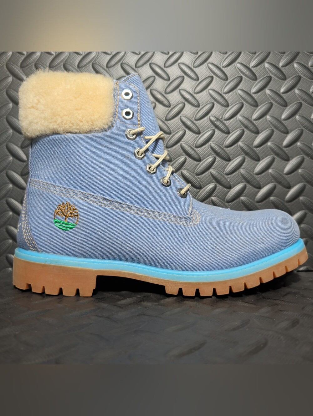 TIMBERLAND x Just Don 6" Waterproof Blue Denim Boots A1uxu size 9.5